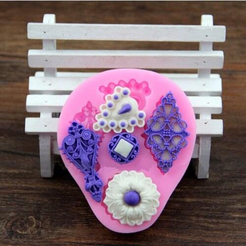 Gem Decorative Silicone Fondant Resin Sugarcraft Aroma Stone Ornaments Mold For Pastry Cup Cake Decorating Kitchen Tool