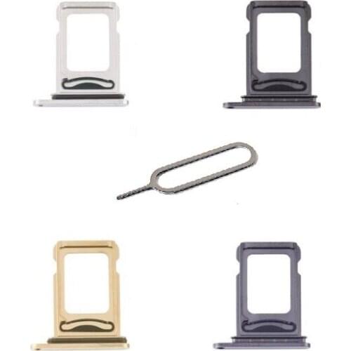 For Apple iphone 12 Pro/12 Pro Max Dual SIM Card Tray Sim Card Holder With Free Eject Pin Silver Grey Blue Gold Color