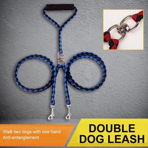 Tangle Free Dog Leash Double Leash Two Dogs Pet Dog Harness Leash Rope For Walking Training Running Pet Supplies