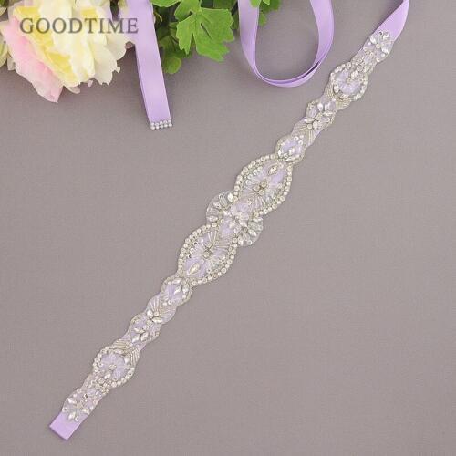 Noble Wedding Dress Accessories Applique Sash Belt Elegant Rhinestones For Bridal Women Evening Dresses Belts Soiree Party