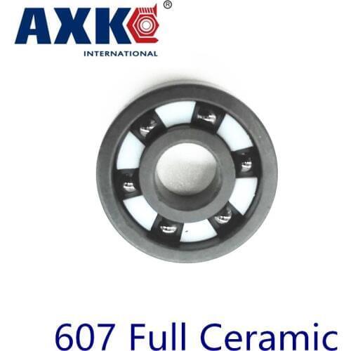 2019 Top Fashion Sale Axk 607 Full Ceramic Bearing ( 1 Pc ) 7*19*6 Mm Si3n4 Material 607ce All Silicon Nitride Ball Bearings