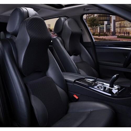 Headrest waist cushion memory cotton inner core back cushion for For BMW 1 2 3 4 5 7 Series X3 X4 X5 X6 F30 F10 F15 F34 F01 E70