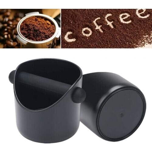 Coffee Knock Box Espresso Knock Box Shock-Absorbent Durable Container Anti Slip Coffee Grind Dump Bin Waste Bin With Handle