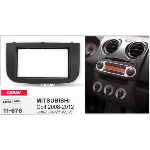 CARAV 11-676 Car Stereo Radio Fascia Plate Panel Frame Kit for MITSUBISHI Colt (Z30/Z30G/Z3B/Z3V) Car Radio Fascia Installation