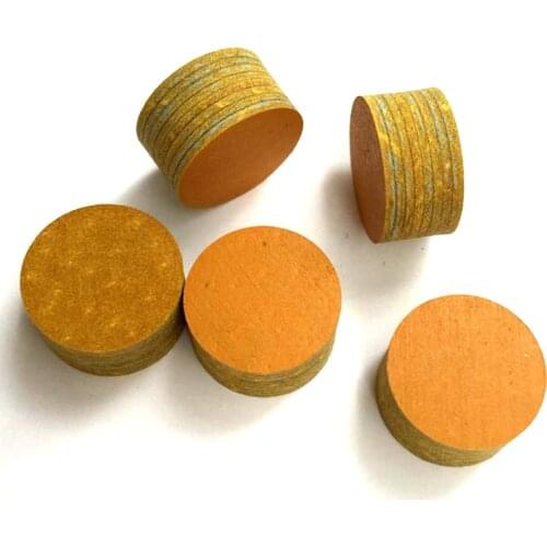 Xmlivet Free shipping 3pcs/lot Brown 14mm Billiard Cue tips 8layers Pigskin tips SS/S/M/H Pool cue stick Billiards accessories