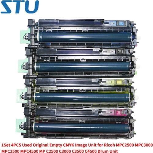 1Set 4PCS Used Original Empty CMYK Image Unit for Ricoh MPC2500 MPC3000 MPC3500 MPC4500 MP C2500 C3000 C3500 C4500 Drum Unit