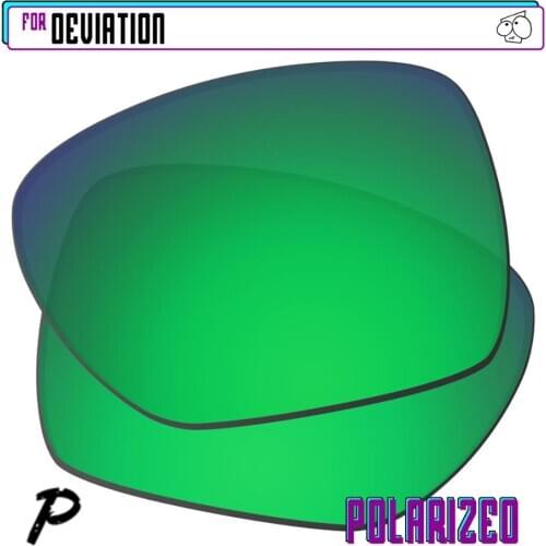 EZReplace Polarized Replacement Lenses for - Oakley Deviation Sunglasses - Green P