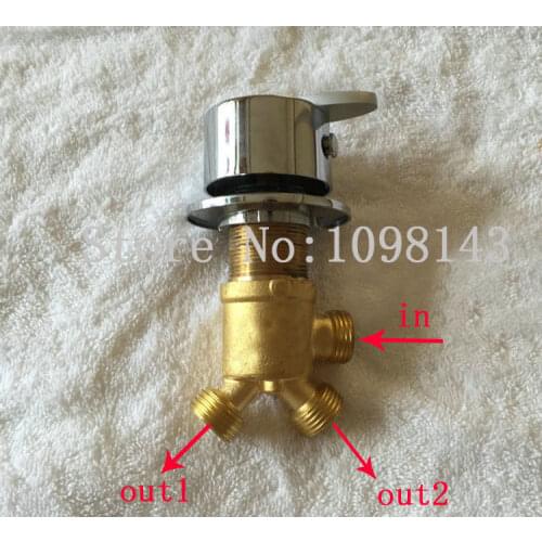4 Style Bathtub faucet shower conversion water separator, 1 In 2 Outlet Water segregator, Bathtub Faucet valve shower Mainfold