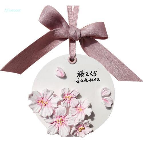Flower Silicone Mold Cherry Blossoms Flower Aromatherapy Decorative Flower Car Aroma Plaster Mould DIY Handmade Gifts