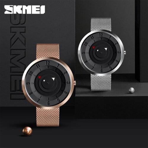 SKMEI Fashion Watches Men Business Quartz Wristwatches 3Bar Waterproof Casual Stainless Steel Strap Watch Relogio Masculino 9174