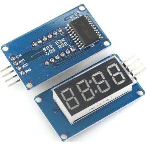 TM1637 LED Display Module 7 Segment 4 Bits 0.36 Inch Clock RED Anode Digital Tube Four Serial Driver Board Pack