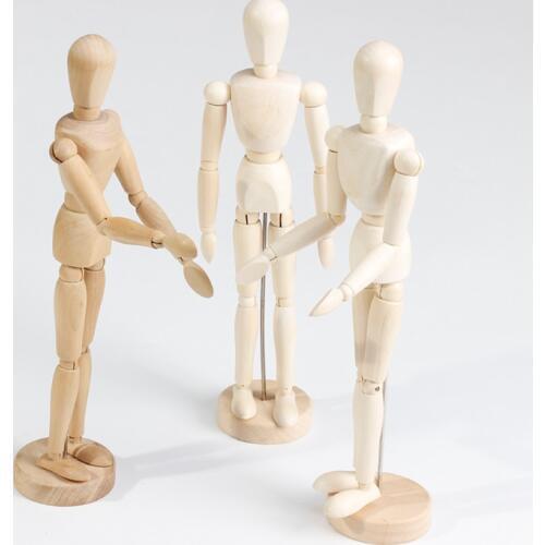 YOOAP handmade puppet 12 inch wooden man wooden crafts