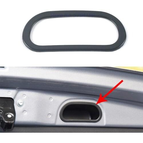 Car Rear Trunk Handle Circle Cover Ttim For Haval Jolion 2021 Inner Accessories Stainless Steel