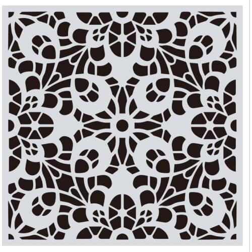 15*15 Mandala Layering Stencils for Diy scrapbook/photo album Decorative Embossing Painting Drawing stencil,home decor