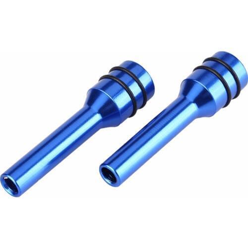 2Pcs Car Truck Blue Interior Door Lock Knob Pull Pin Covers v