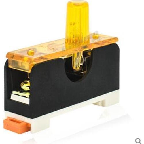 6*30mm FUSE Tube Single Connection FS-101 Guide rail type fuse holder with indicator light