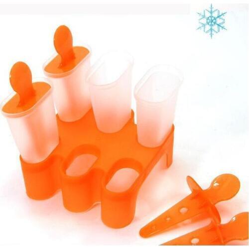6 Cell DIY Frozen Ice Cream Pop Mold Popsicle Maker Lolly Mould Tray Pan Kitchen Tools