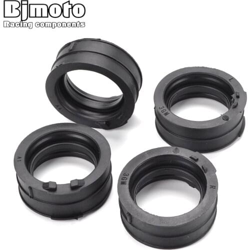 BJMOTO 4PCS Motorcycle Carburetor Interface Adapter For Yamaha YZF1000R Thunderace YZF1000 FZR1000 YZF750R YZF750