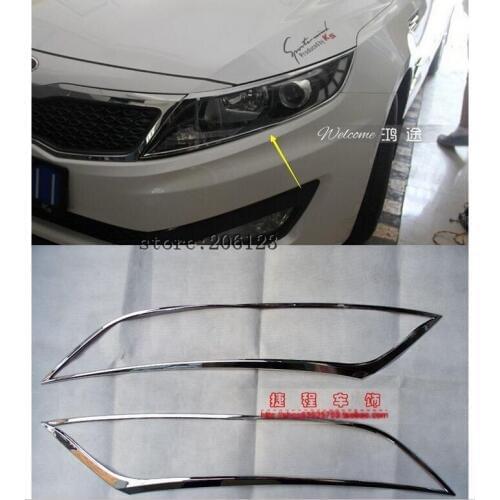 Free shipping 2011-2013 for KIA Optima/K5 ABS Chrome Front headlight Lamp Cover