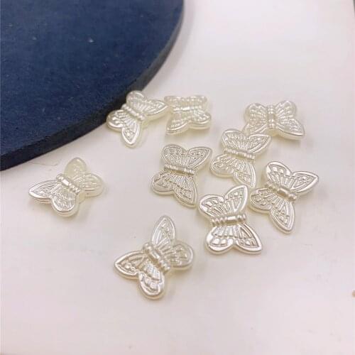 NEW Imitation Pearls Butterfly beads beads Diy Beads Jewelry DIY making earrings making 30 pcs