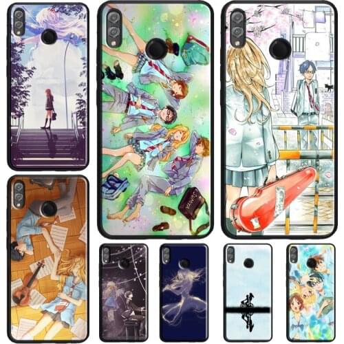 Your lie in April Anime Case For Huawei Honor 10 Lite 9 20 Pro 10i 9X 8X 7X V20 7A 8A 8C Nova 5T Y9 Y7 Y6 2019