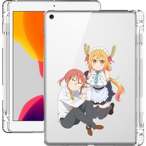 Anime for iPad Pro 12.9 Case 2020 10.2 8th Generation Air 4 Clear Mini 5 7th 6th Pro 11 10.5 Air 2 Miss Kobayashis Dragon Maid