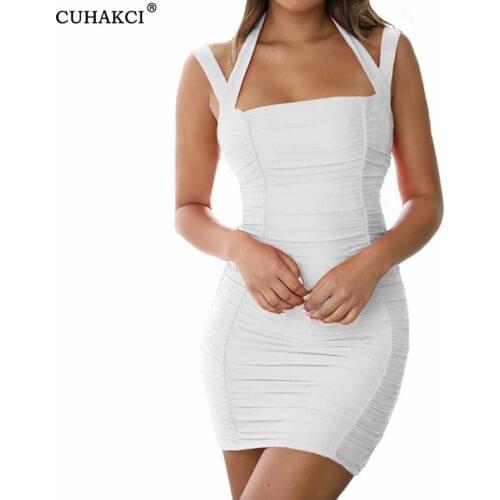 CUHAKCI White Summer Dresses