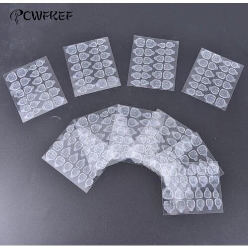 10Sheet Double Sided Adhesive Tape Glue Sticker For False Nails Fingernail Art False Nail Tips Extension Breathable Glue Tool