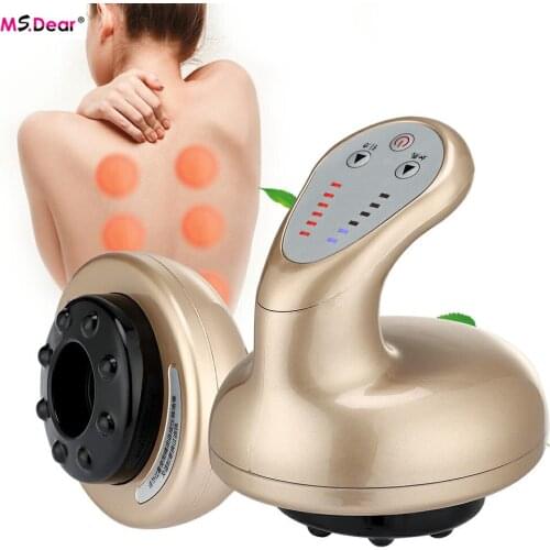Electric Cupping massager Vacuum Suction Cup Massage Guasha Body massager Vacuum Cans Suction Cup Heating Fat Burner Slimming