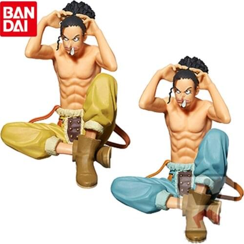 Bandai Genuine ONE PIECE THE NAKED Body Calendar Sitting Modeling Dolls Usopp Anime Action Figure Collection Model Toys