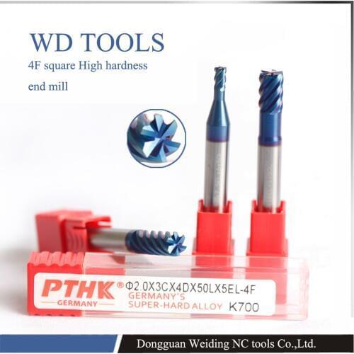 HRC70 NACO coating 10.0X15CX25LX75X10X6F HRC70 Germany raw material supper hard 6 flute solid carbide flat end mills