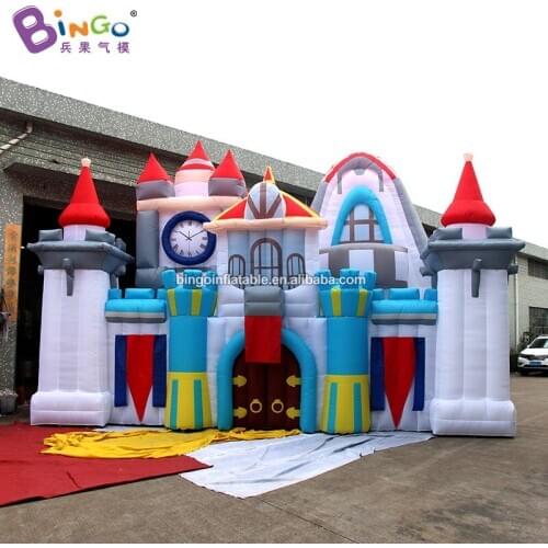 Customized 8X2.6X5.5 meters inflatable castle / inflatable miniature castle / nylon inflatable castle toys