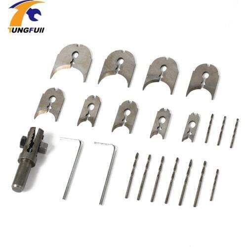 Tungfull Tools 12pcs Rosary Bead Molding Cutter Woodworking Set Diamond Processing DIY Authoring Tool Knife Ball Wooden Bead