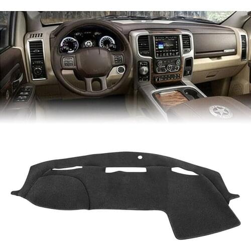 Car Dashmat Dashboard Mat Dash Cover Carpet Black For DODGE RAM 1500 2500 2011 2012 2013 2014 2015 2016 LHD Only