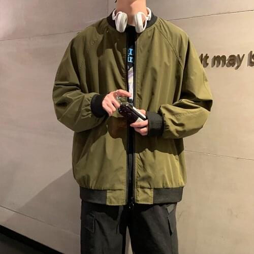 Mens Bomber Streetwear Jacket 2021New Hip Hop Loose Pilot Male College Style Clothing Plus Size Casual Fashion Baseball Coats