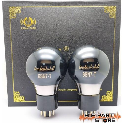 Linlai Elite Series E6SN7 Replace PSVANE/SHUGUANG 6SN7/6N8P/ECC32/CV181 One Matched Pair 24months Guarenteed