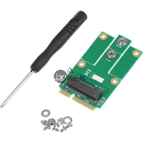 M.2 NGFF B Key to Mini PCI-E Converter Adapter Card with SIM Card Slot Support 3G 4G LTE Network for PC with Mini PCIe Port