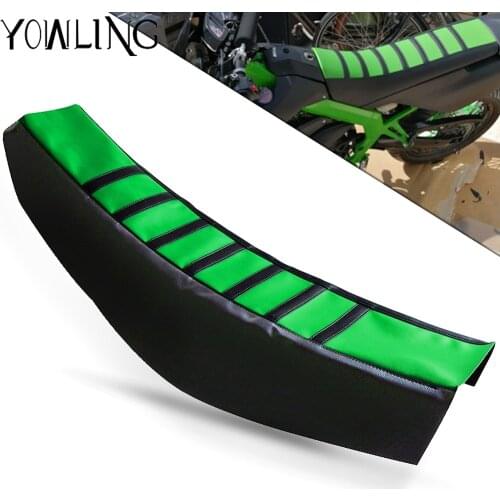 Motocross Rubber Striped Motorcycle Soft-Grip Gripper Soft Seat Cover For Kawasaki KX65 KX85 KX125 KX250 KX250F KX450F KLX250