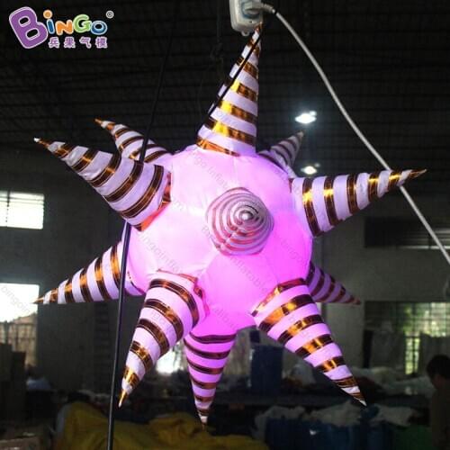 Personalized inflatable silver star for event decoration / Inflatable mirror snowflake balloons for sale - toys