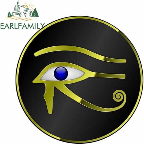 EARLFAMILY 13cm x 12.8cm for Eye of Horus Decal Snowboard Creative Car Stickers Tuning Windshield Refrigerator Fine Decoration