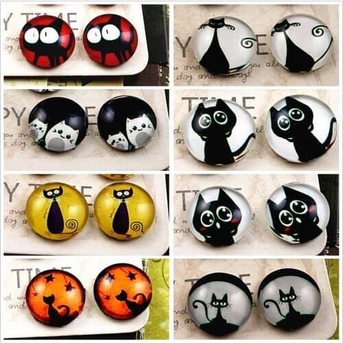 New Fashion 20pcs 12mm Handmade Photo Glass Cabochons