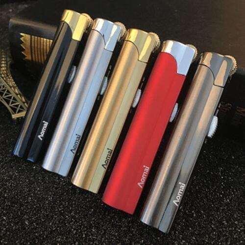 New Strip Jet Butane Cigar Lighter Torch Turbo Pipe Lighter Cigarette 1300 C Fire Windproof No GAS