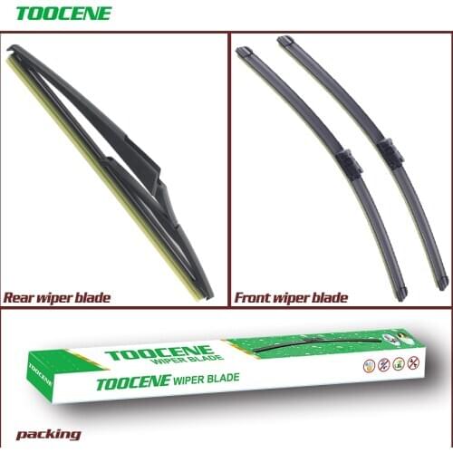 Front And Rear Wiper Blades For 2013-2018 Peugeot 308 Hatchback / SW / CC T7 / T9 auto Windshield wiper Car Accessories 24+18+9