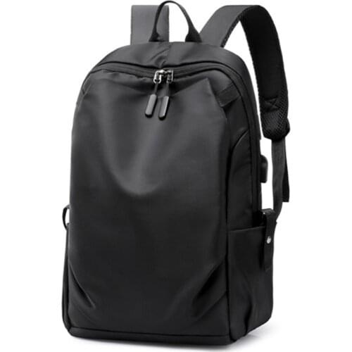Womens mens large-capacity backpack nylon youth schoolbag casual student schoolbag ladies travel fitness sports bag