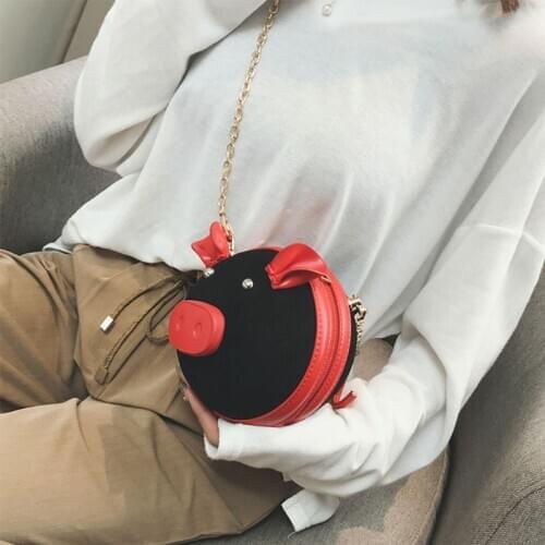 Women Cute Pig Wristlet Handbag Shoulder Lady Crossbody Bag Tote Satchel Purse 20CA