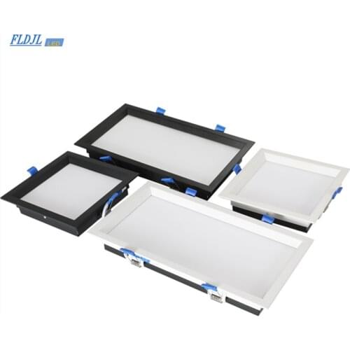 1pcs Led Panel no Dimmable Recessed led downlight 12W 18W 24w 36w Square LED Spot light led ceiling lamp AC110V 220V