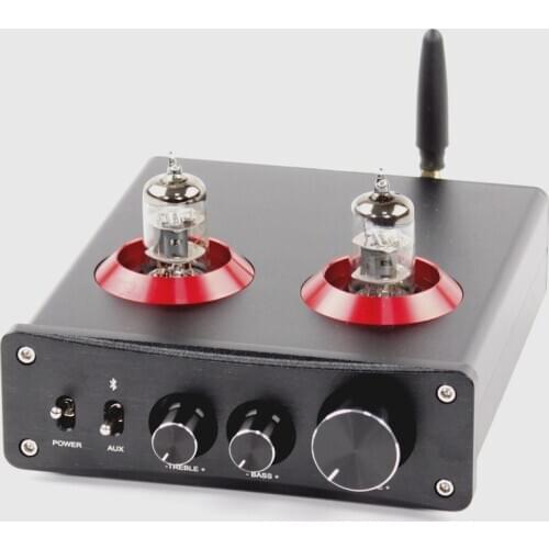 6J1+TPA3221/5654+TPA3221 bile pre-stage combined digital power amplifier (dual core) 210W+210W