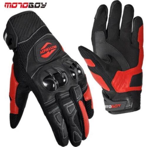 2017 Spring Autumn Fashion MOTOBOY Cross-country motorcycle gloves Sheep leather motorbike glove Wearable Breathable Wrestling