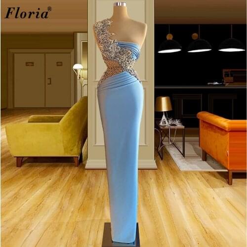 Vintage Simple Pearls Evening Dresses Long Sexy Evening Gowns Middle East Prom Dresses Wedding Party Gowns Suknie Wieczorowe