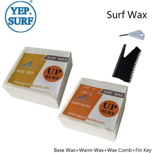 Surf Wax Base Wax+cold/warm/Tropical/cool waxWater Wax and surf wax comb with fin key natural surf wax